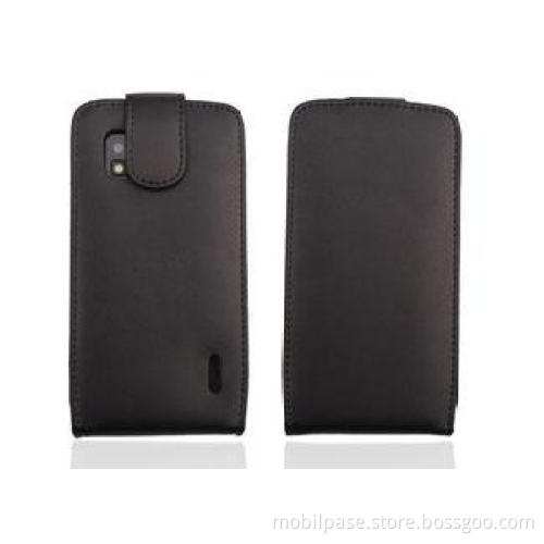 Custom Cow-skin Genuine Leather Case Cover Vertical Flip Po